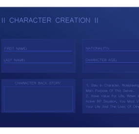 More information about "Character Creation"