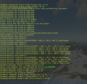 More information about "F1 Server Console Log"