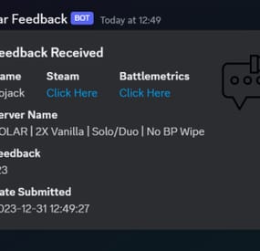 More information about "Discord Feedback"