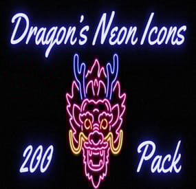 More information about "Dragons Neon Icons Pack V1"