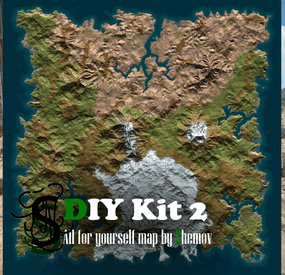 More information about "Make yourself map BUNDLE 2 | Landscape + 25 custom monuments + 3 packs with places to build a base + FINISHED MAP"