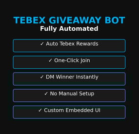 More information about "Fully Automated Tebex Giveaway Bot"