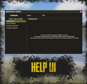More information about "Help UI"