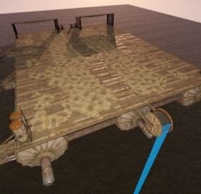More information about "Flying wooden platform"
