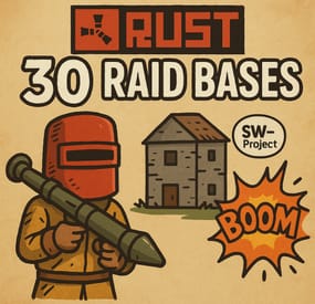 More information about "30 Raidable Bases Pack (Easy-Medium-Hard)"