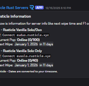 More information about "Rust Server Information & Reaction Roles"