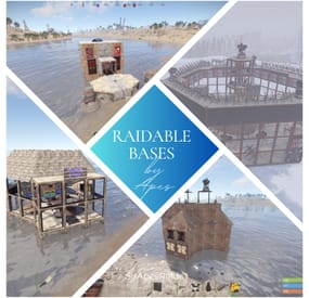 More information about "Raidable Bases by Apes (200+ Pack) All Tiers"