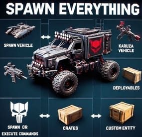 More information about "Spawn Everything - Spawn all entity, Bases, Item, Deploy Nature, loot, Pickup Entity, Pickup Vehicles"