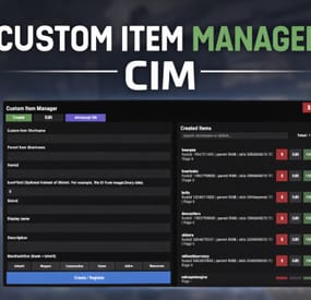 More information about "Custom Item Manager"