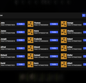 More information about "Player List"