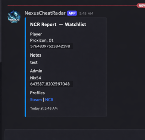 More information about "NexusCheatRadar"