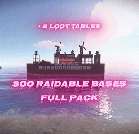 More information about "300 Raidable Bases Mega Pack & 2 Loot Tables + Config + Profiles (Easy to Nightmare)"