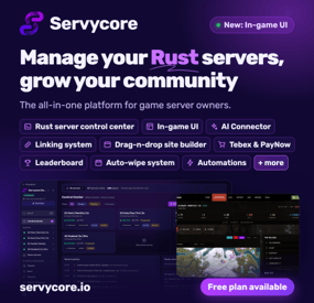 More information about "Servycore – Rust Server Management, In-game UI, Website Builder & Linking System"