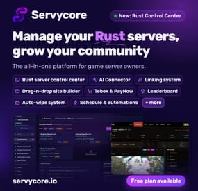 More information about "Servycore – Rust Server Management, Website Builder, Linking System & Leaderboard"