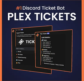 More information about "Plex Tickets | Discord Ticket Bot"