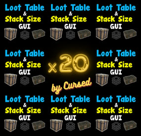 More information about "Loot Table & Stacksize GUI 20x config"
