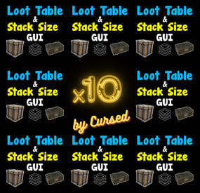More information about "Loot Table & Stacksize GUI 10x config"