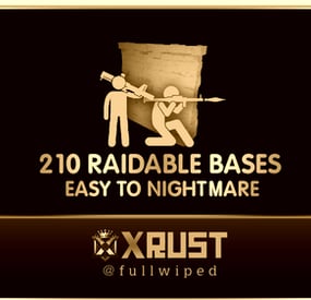 More information about "Raidable Bases Mega Pack (210 Bases)"