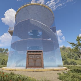 More information about "Glass House With Tree Inside"