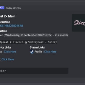 More information about "Rust - Battlemetrics Bans to Discord"