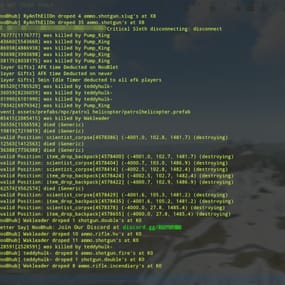 More information about "F1 Server Console Log"