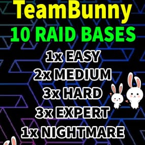 More information about "10 Raidable Bases - TeamBunny Pack #1"