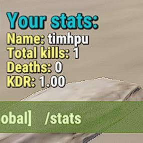 More information about "Stats plugin - KD, Top Players, Personal Kill, Deaths ratio."