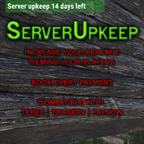 More information about "ServerUpkeep - Compatible with Tebex | Tip4Serv | PayNow."