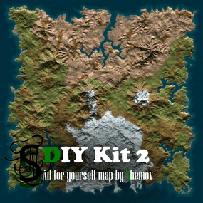 More information about "Make yourself map BUNDLE 2 | Landscape + 25 custom monuments + 3 packs with places to build a base + FINISHED MAP"