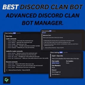 More information about "Advanced Clan bot for discord"