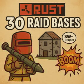 More information about "30 Raidable Bases Pack (Easy-Medium-Hard)"