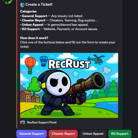 More information about "Discord Ticket Support Bot for Rust"
