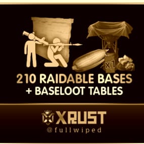 More information about "Raidable Bases Mega Pack & Loot Tables (Easy to Nightmare 210 Bases)"