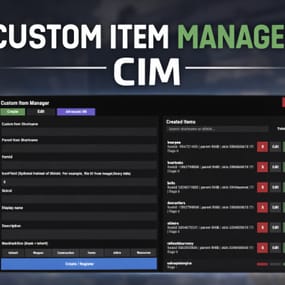 More information about "Custom Item Manager"
