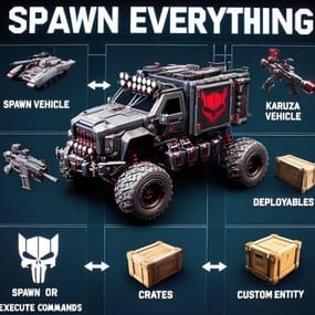 More information about "Spawn Everything - Spawn all entity, Bases, Item, Deploy Nature, loot, Pickup Entity, Pickup Vehicles"