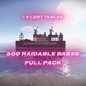 More information about "300 Raidable Bases Mega Pack & 2 Loot Tables + Config + Profiles (Easy to Nightmare)"
