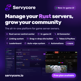 More information about "Servycore – Rust Server Management, In-game UI, Website Builder & Linking System"