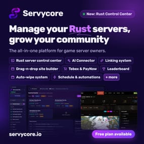 More information about "Servycore – Rust Server Management, Website Builder, Linking System & Leaderboard"