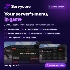 More information about "Servycore In-game UI – Info Panel, Welcome Menu, Kits & Store"