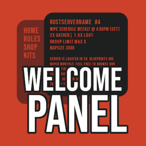 More information about "Welcome Panel"