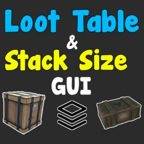 More information about "Loot Table & Stacksize GUI"