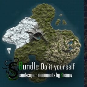 More information about "Make yourself map BUNDLE | Landscape + 25 custom monuments + 4 packs with places to build a base + FINISHED MAP"