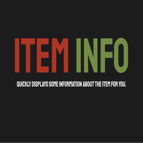 More information about "Item Info"