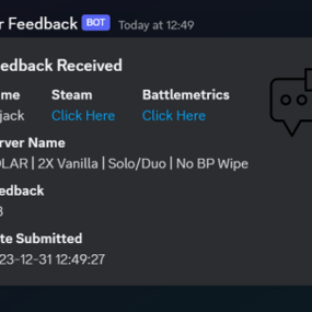 More information about "Discord Feedback"