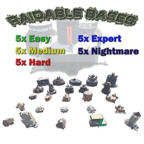 More information about "25 x Raidable Bases - Pack 1"