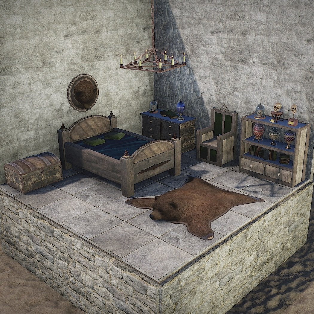 Medieval interior set