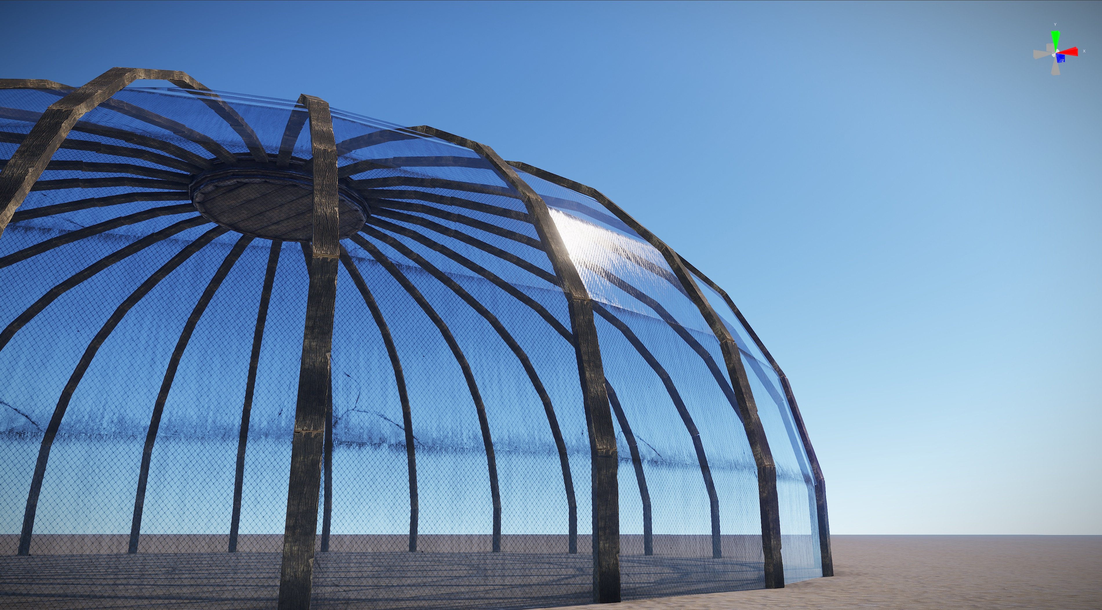 Wooden Framed Dome [HDRP READY]