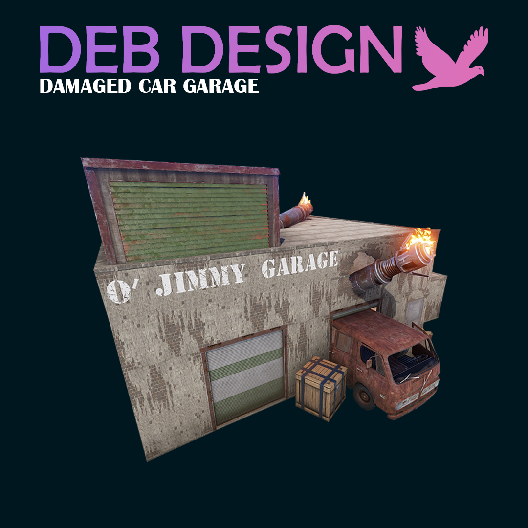 Damaged Car Garage (HDRP)