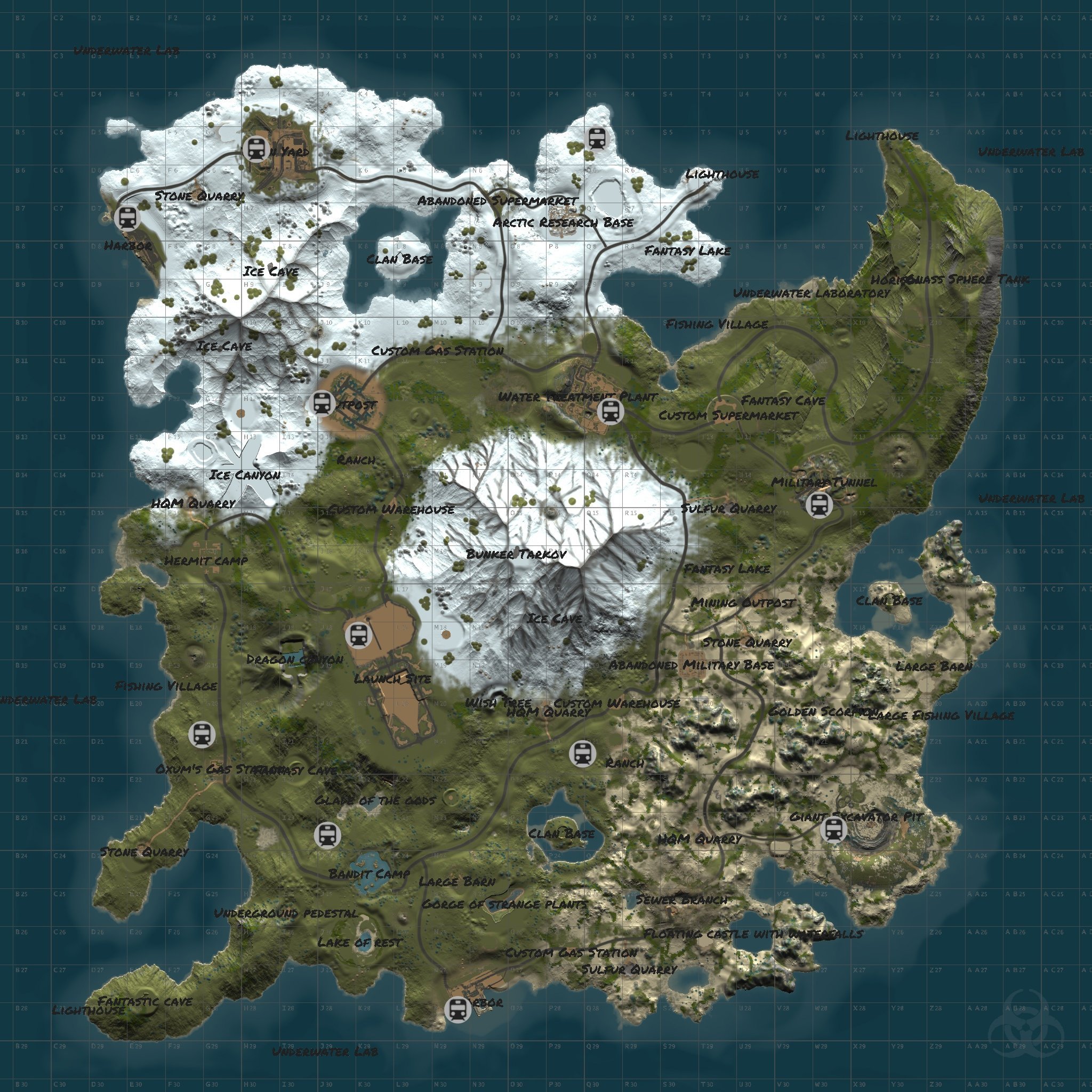 Detailed map of Fallout 3 world, Games, Mapsland