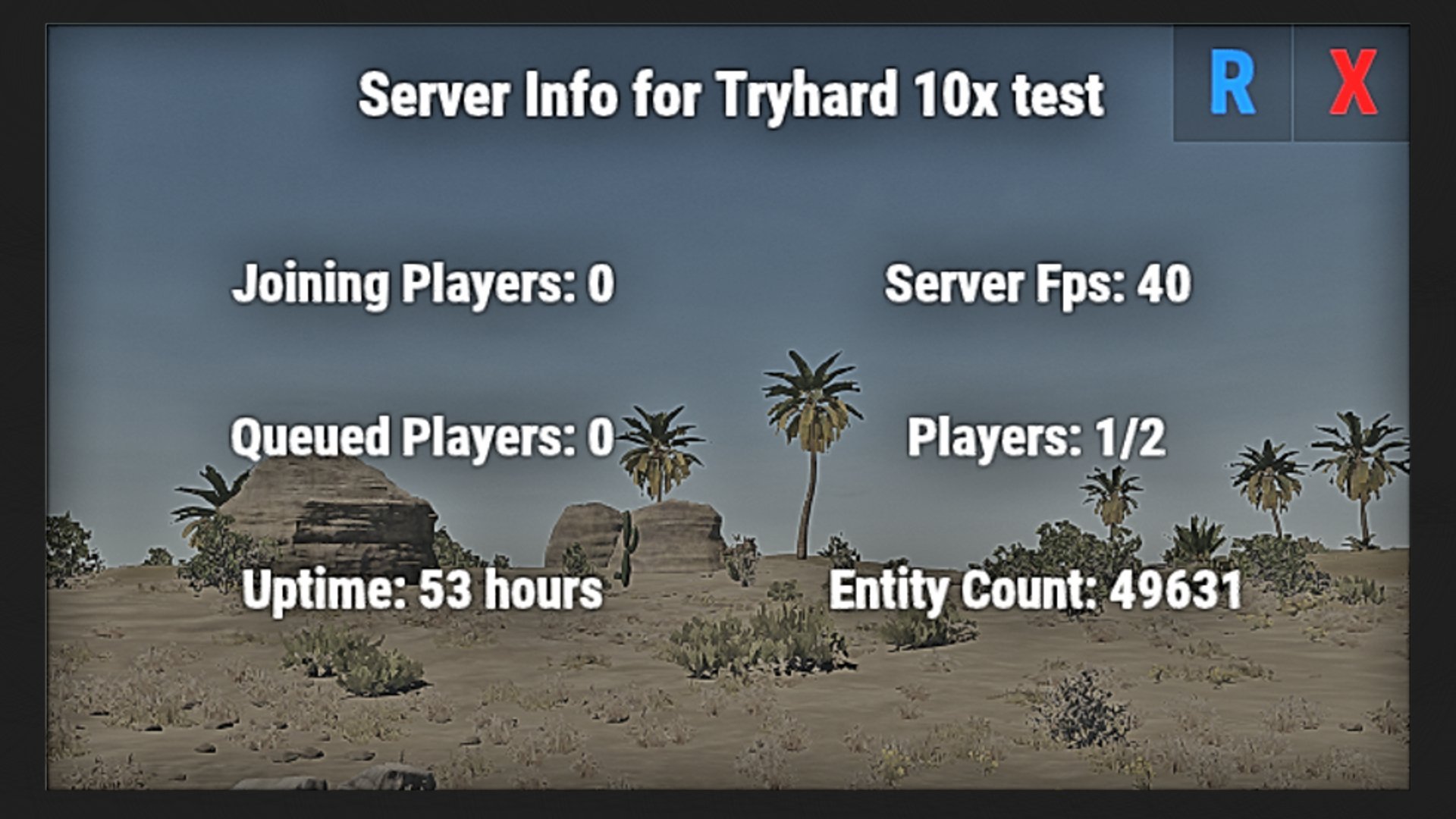 Server Info UI